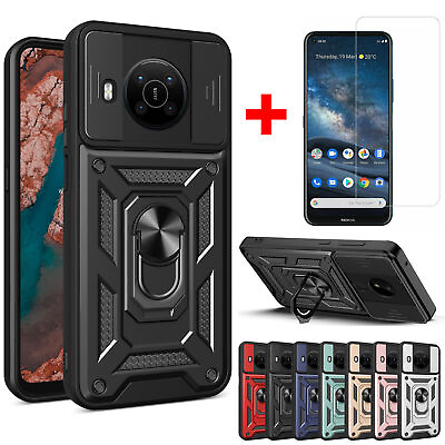 #ad For Nokia X100 Shockproof Case Ring Armor Rugged StandScreen Protector Cover