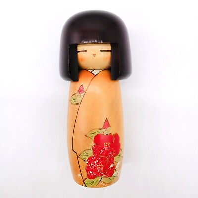 #ad 21.5cm Japanese Creative KOKESHI Doll Vintage by KOHO Signed Interior KOB511