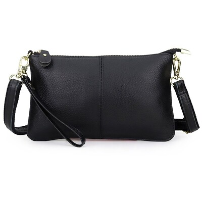 Women Genuine Leather Clutch Messenger Handbag Crossbody Shoulder Bag Purse
