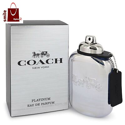 Coach Platinum Cologne by Coach for Men Perfume Eau De Parfum Spray 3.3 oz EDP