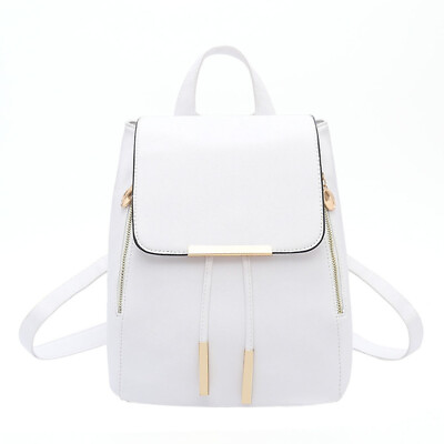 #ad leather backpack for girls Ladies Shoulder Leather Backpack Bag