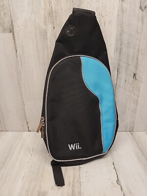 #ad Nintendo Wii Backpack Travel Bag Console Bag Shoulder Sling Embroidered Logo