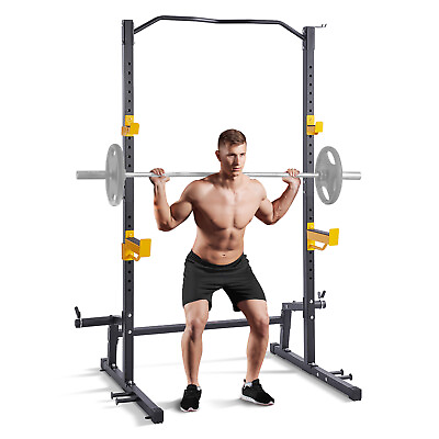 #ad VEVOR Squat Stand Power Rack Adjustable Heavy Duty Barbell Weight Stand Home Gym