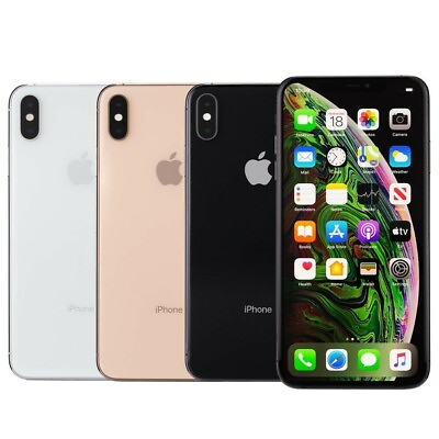 #ad Apple iPhone XS Max 256GB Unlocked ATamp;T T Mobile Verizon Very Good Condition
