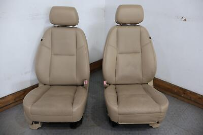 #ad 07 14 Cadillac Escalade Platinum Front Pair Power Leather Bucket Seats Cashmere