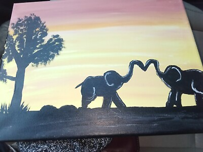 #ad Elephant Love Painting