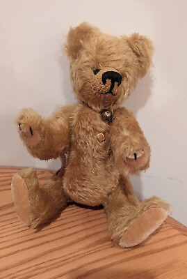 #ad GRISLY SPIELWAREN Mohair Bear w Tag 177 333 Germany 11quot; Tall