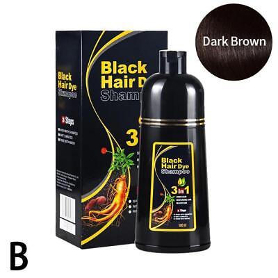 #ad Hair Dye Shampoo 3 in 1 Hair Shampoo Instant Hair Dye Herbal Ingredients Gift US