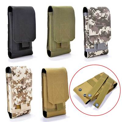 #ad Tactical Military Universal Mobile Phone Bag Case Cover Waist Belt Molle Pouch