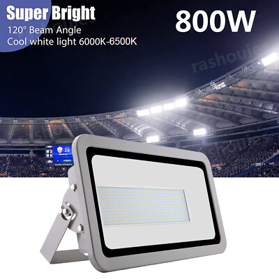 #ad 800W LED Flood Light Cool White Outdoor Stadium Soccer Field Arena Spotlight