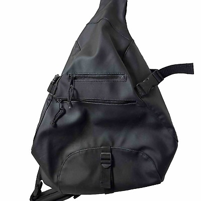 #ad Piper Gear Backpack Mens Crossbody Black Sling Bag Travel Work School Triangle