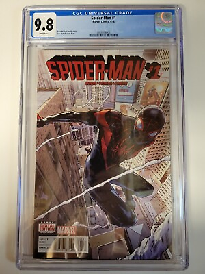 #ad Spider Man #1 Marvel 2016 Miles Morales CGC 9.8