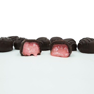 #ad Philadelphia Candies Homemade Strawberry Creams Dark Chocolate 1 Pound Gift Box