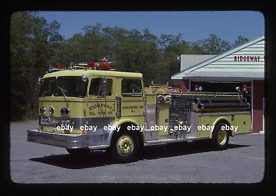 #ad Ridgeway NJ 1974 Imperial Pierce pumper Fire Apparatus Slide