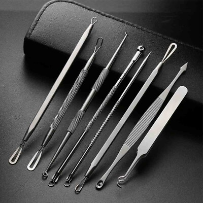 #ad Pimple Popper Blackhead Remover Tool Kit Comedone Acne Spot Zit Extractor Tools