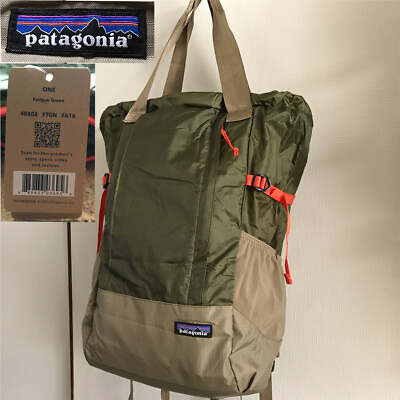 #ad 2016 Dead Stock Patagonia Lightweight Travel Tote Pack 22L Ftgn Fatigue Green Ma