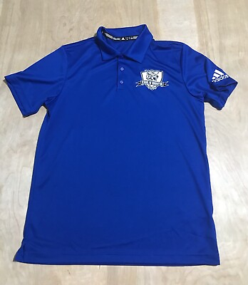 Adidas School Of Innovation Harmony Blue Polo Shirt Men#x27;s Medium $17.09
