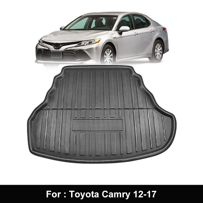 #ad Automobile Rear Trunk Boot Liner Cargo Mat Floor Pad for Toyota Camry 12 17