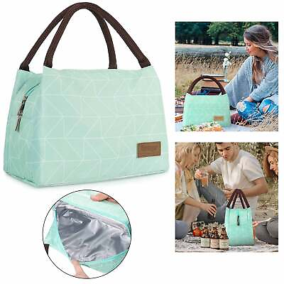 #ad Lunch Bag Women Insulated Thermal Tote Office Picnic Large Capacity Reusable