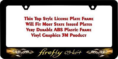 #ad Serenity FIREFLY 03K64 Custom License Plate Frame