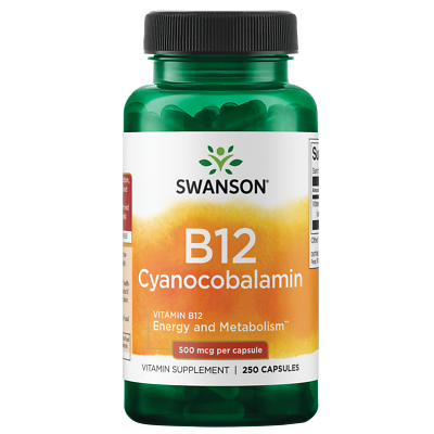 #ad Swanson Vitamin B12 500 mcg Capsule 250ct