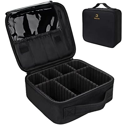 #ad Travel Makeup Train Case Portable Cosmetic Organizer Bag is made of high quality