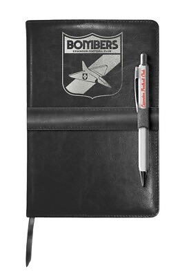 #ad AFL Heritage Notebook amp; Pen Set Essendon Bombers A5 60 Page Pad