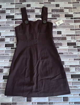 #ad Kensie 6 dress Brown Sleeveless Lined NWT Side Zip Sheath