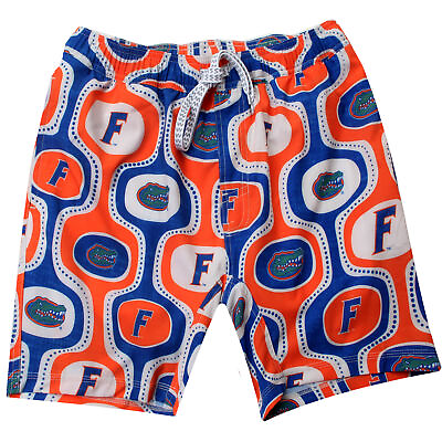 #ad Wes and Willy Mens College Cabana Boy Retro Swim Trunk