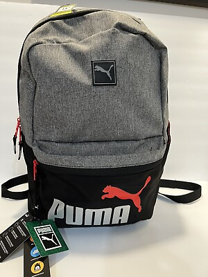 #ad Puma Activation 18quot; Backpack Black and Gray Fits 15 Inch Laptop