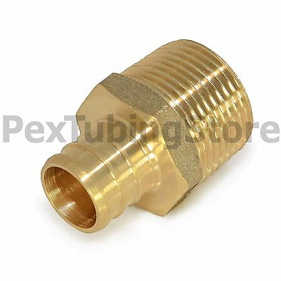 #ad 10 1quot; PEX x 1quot; Male NPT Threaded Adapters Brass Crimp Fittings