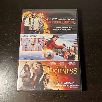 #ad Macgruber Balls Of Fury Your Highness DVD Triple Feature New Comedy 2022
