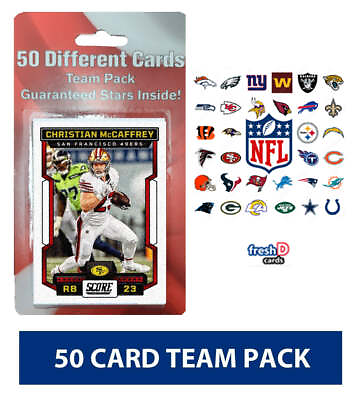 #ad Donruss Panini Topps NFL Team Pack 50 Cards Stocking Stuffer Gift