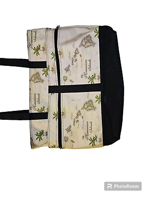 #ad Hawaiian Island Beach Bag 4 Front Pockets and One Inside Large Tote Bag