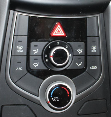 #ad 2016 HYUNDAI ELANTRA Heat AC Sedan OEM Climate Control Panel Front Dash Black