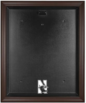 #ad Northwestern Wildcats Brown Framed Logo Jersey Display Case