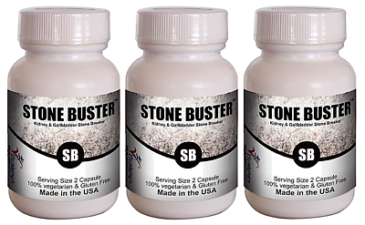 #ad Stone Buster Kidney Gallbladder Relief Economy Pack Supplement 3X60 caps