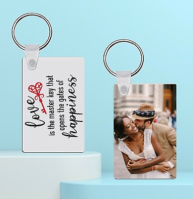 #ad keychain 2 side personalized Custom photo and text Best Gifts