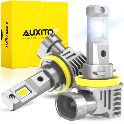 #ad AUXITO H11 LED Headlight Low Beam Bulb Conversion Kit 200W Super Bright White M6