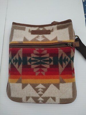 #ad Pendleton Geometric Aztec Southwestern Wool Pattern Small Purse Shoulder Bag