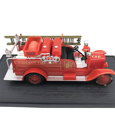 #ad 1 72 Alloy Car Model USA 1926 Model T Fire Truck Model Collection Ornament Gift