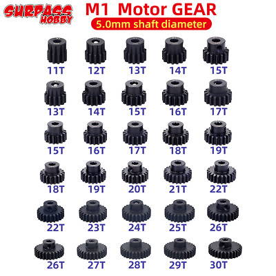 #ad M1 5mm 11T 12T 13T 14T 15T Metal Pinion Motor Gear for 1 8 RC Car Truck Motor