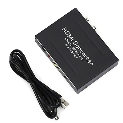 #ad 1080P HDMI To HDMISPDIF R L Analog Audio Output Converter Connecter Splitter f