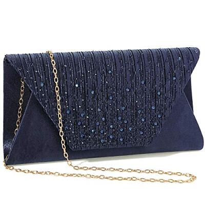 #ad clutch purses for women evening bags and clutches for women S4 navy Blue
