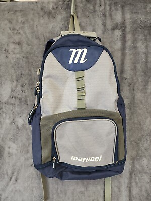 #ad Marucci Gray Backpack Baseball Softball Compartment