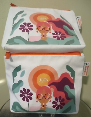 #ad 2 X Ulta Beauty pouches Makeup bags Cosmetic bag pouch. FREE SHIPPING