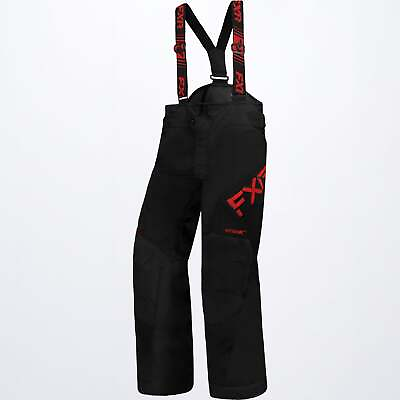 FXR Snow Black Red Youth Clutch Snowmobile Pants $179.99