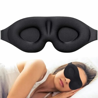 #ad 2X MTech Sleep Eye Mask For Men And Women 3D Contoured Cup Sleeping Mask