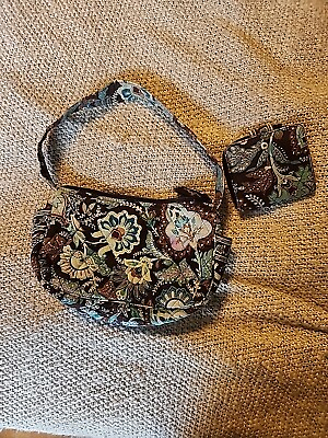 #ad Vera Bradley Small Floral Purse With Matching Wallet