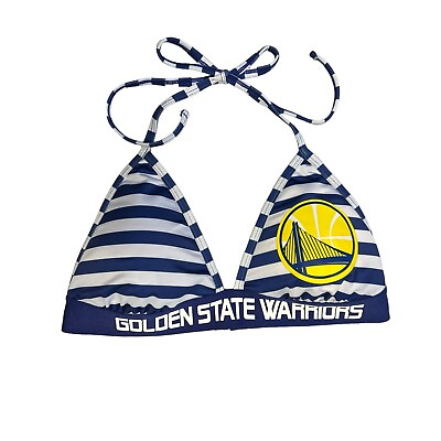#ad G III 4Her By Carl Banks Golden State Warriors NBA Bikini Top Large Wireless